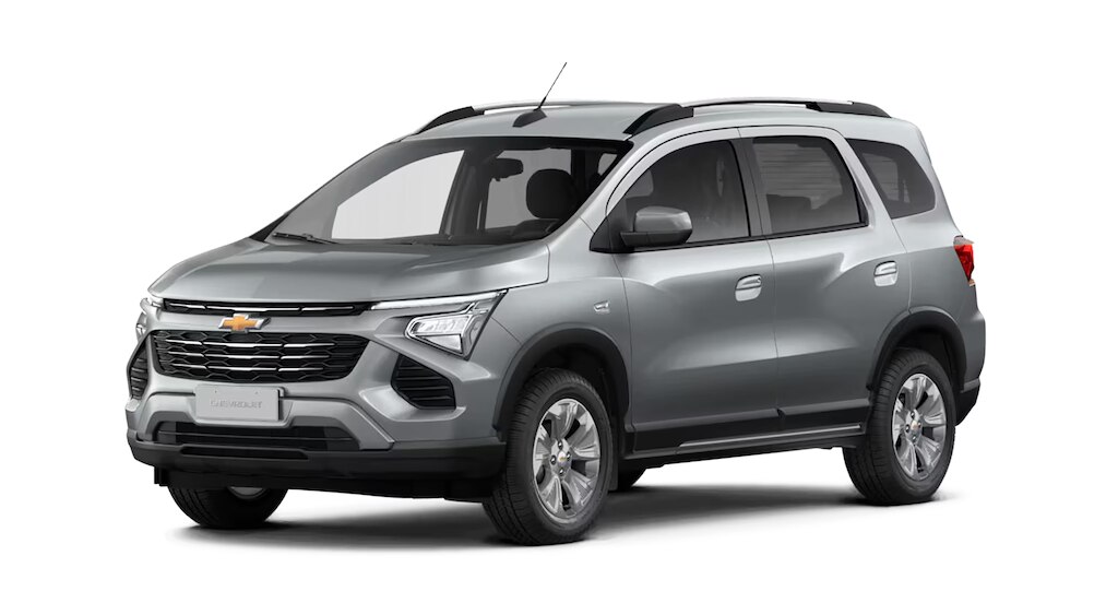 Conheça o novo Chevrolet Spin 2027 na versão LTZ, com 5 lugares e na cor Prata Shark
